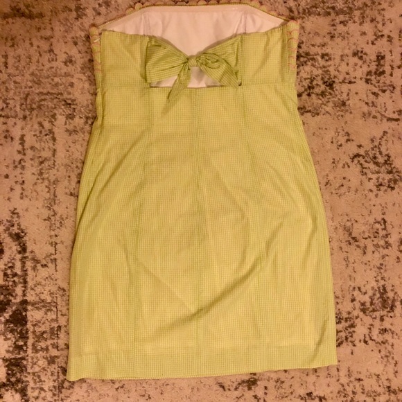 LILLY PULITZER Gingham “Franco” Strapless Dress - Picture 7 of 7